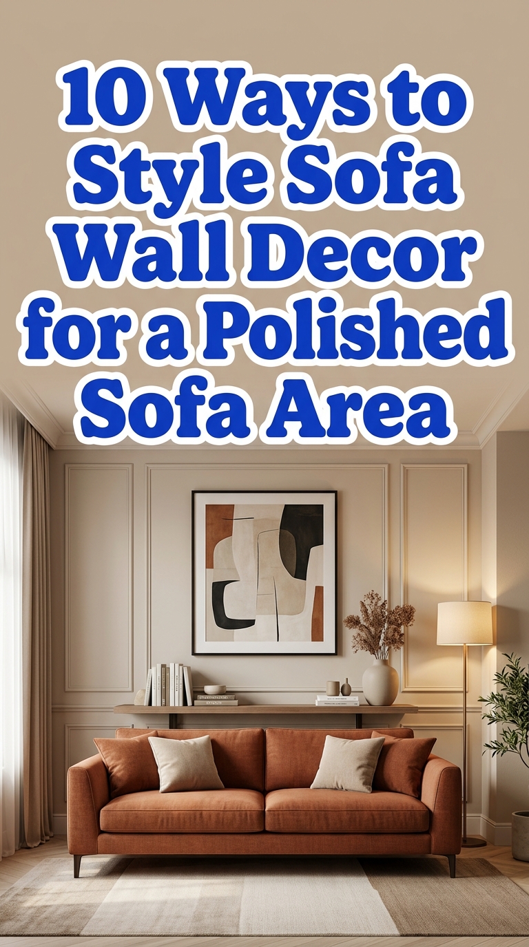 10 Ways to Style Sofa Wall Decor for a Polished Sofa Area