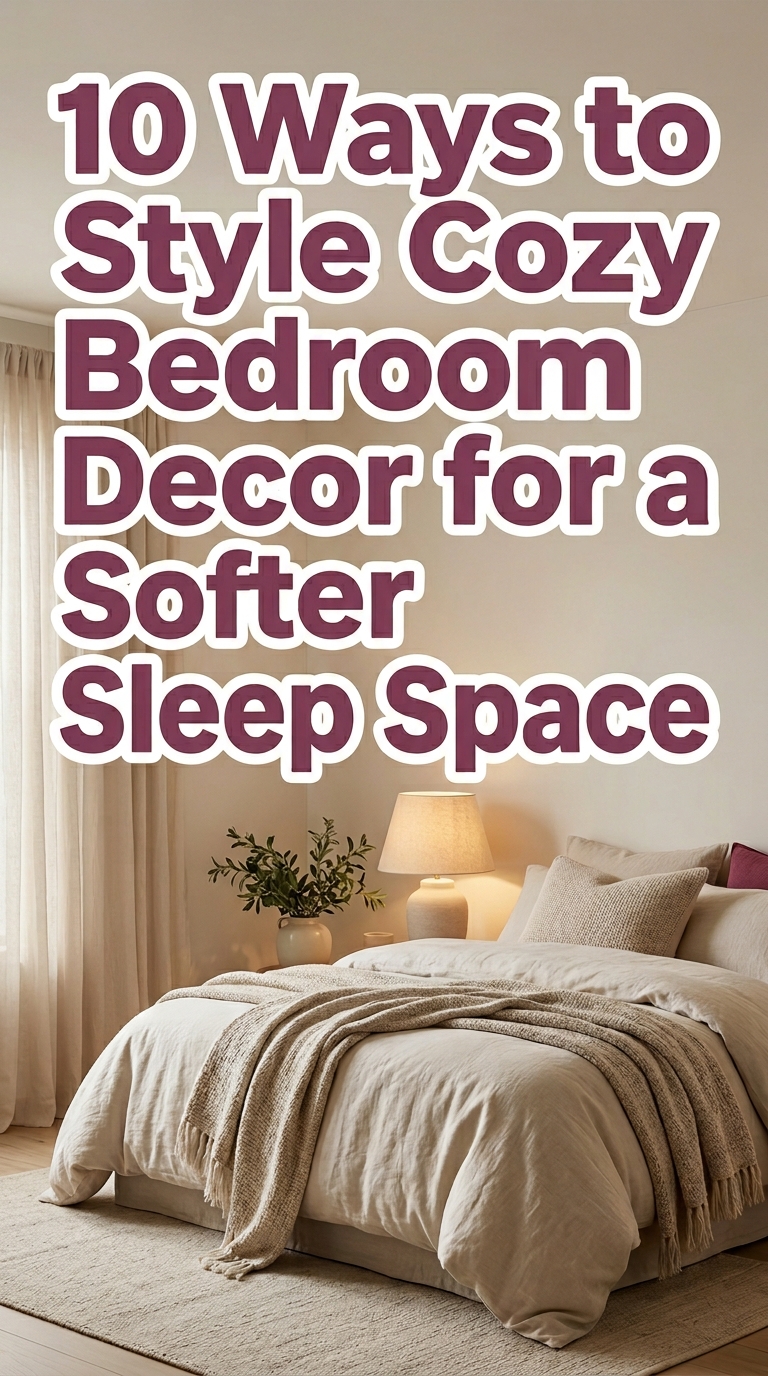 10 Ways to Style Cozy Bedroom Decor for a Softer Sleep Space