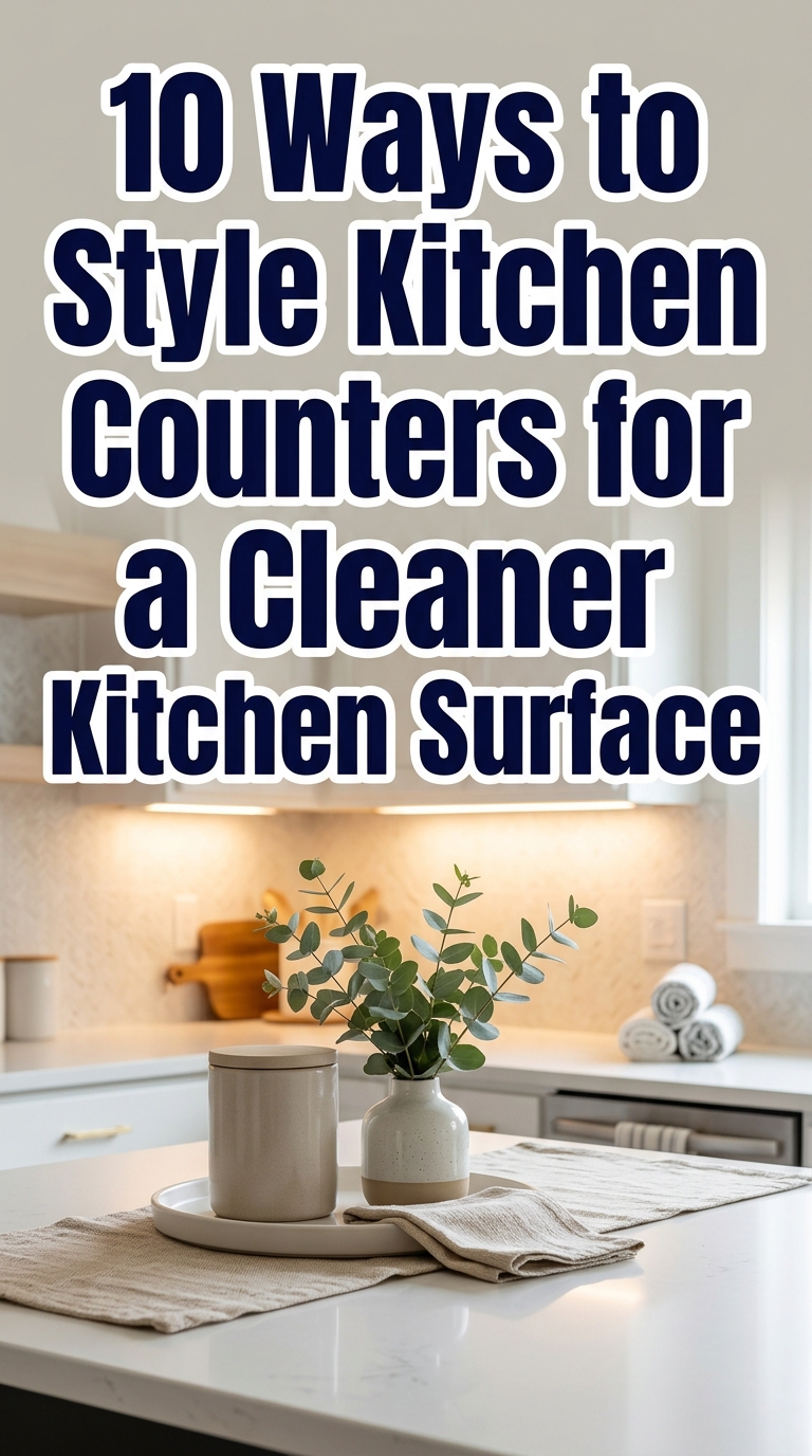 10 Ways to Style Kitchen Counters for a Cleaner Kitchen Surface