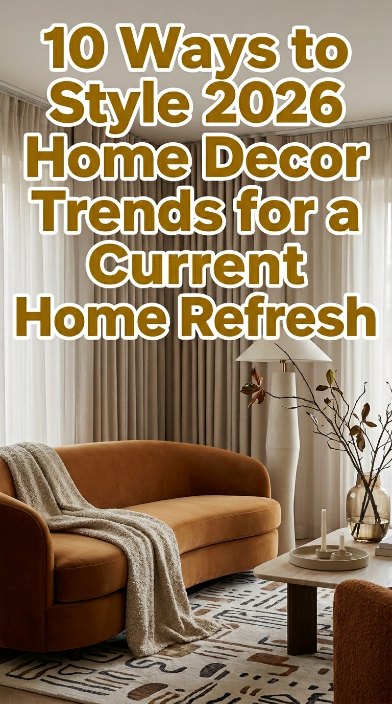 10 Ways to Style 2026 Home Decor Trends for a Current Home Refresh
