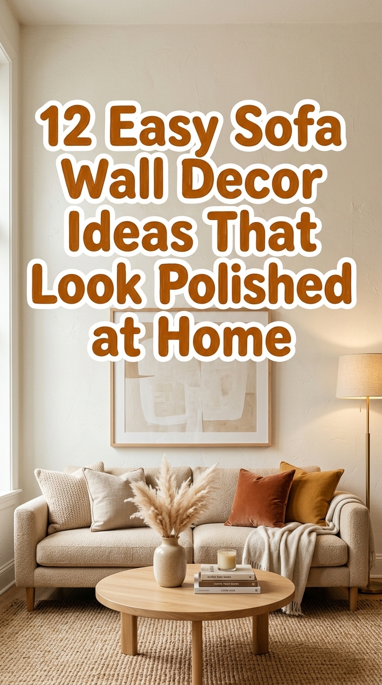 12 Easy Sofa Wall Decor Ideas That Look Polished at Home