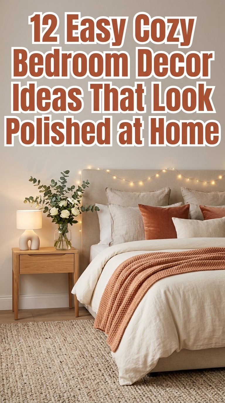 12 Easy Cozy Bedroom Decor Ideas That Look Polished at Home