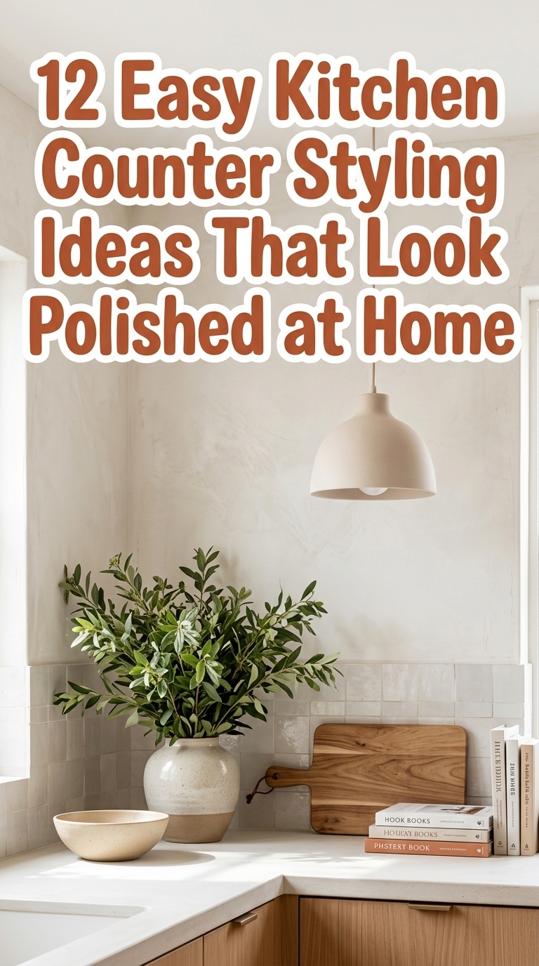 12 Easy Kitchen Counter Styling Ideas That Look Polished at Home