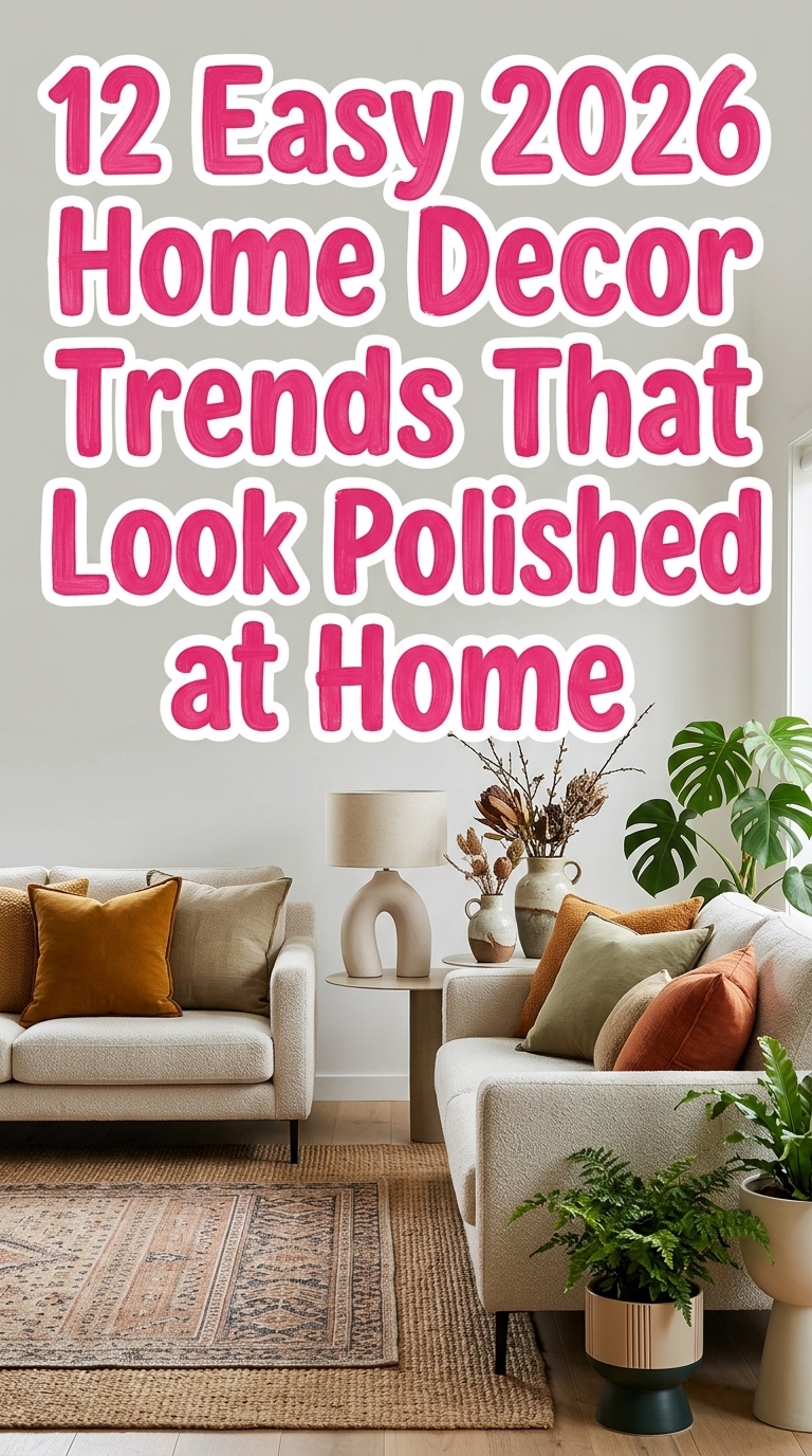 12 Easy 2026 Home Decor Trends That Look Polished at Home