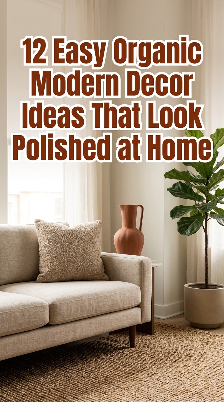 12 Easy Organic Modern Decor Ideas That Look Polished at Home