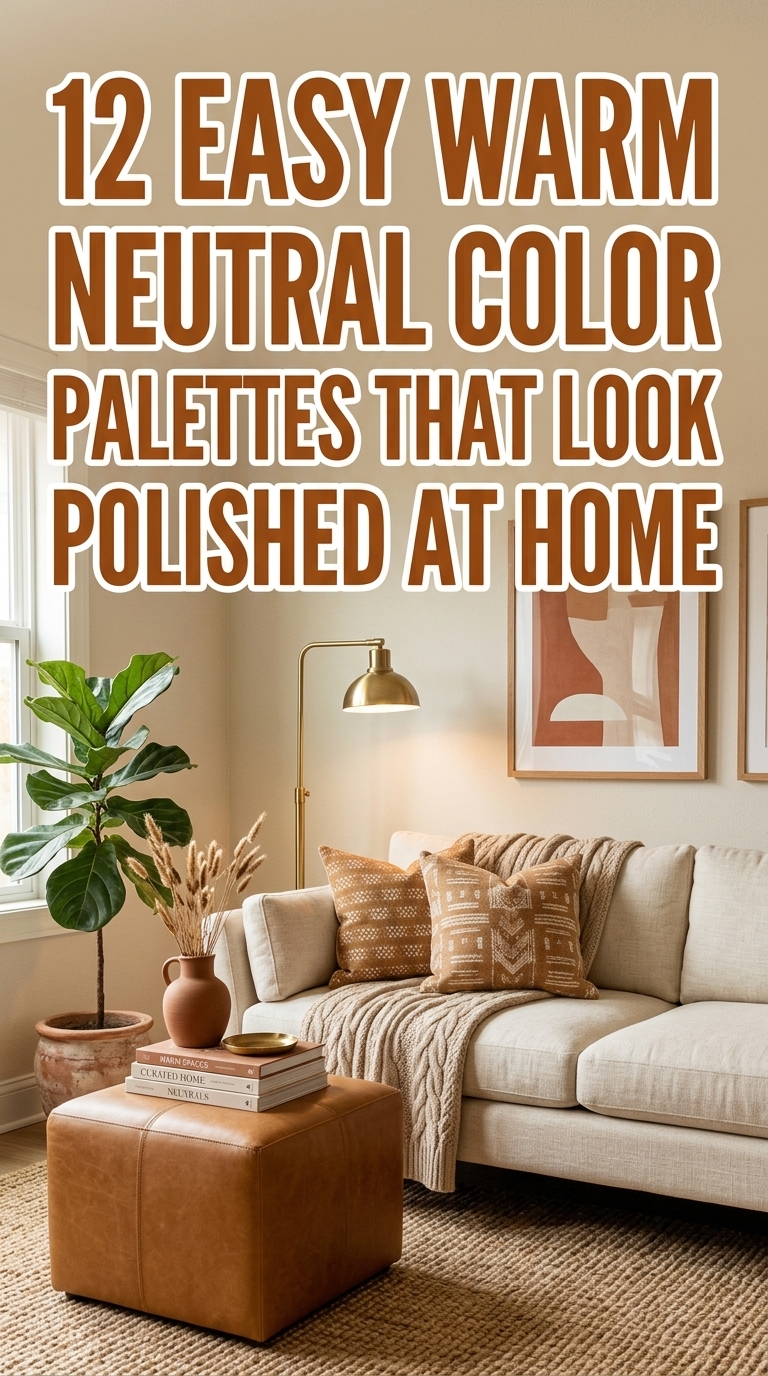 12 Easy Warm Neutral Color Palettes That Look Polished at Home