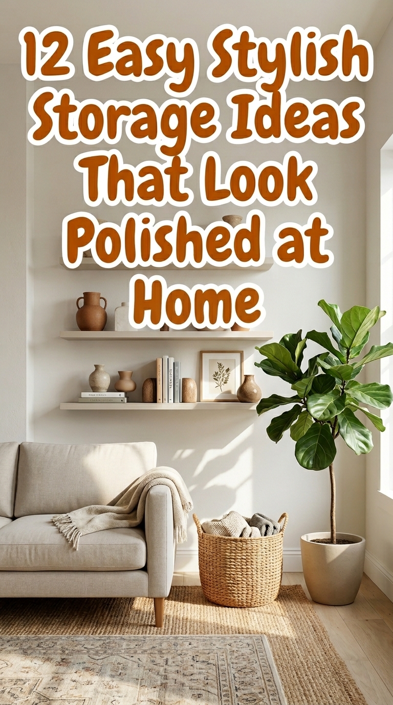 12 Easy Stylish Storage Ideas That Look Polished at Home