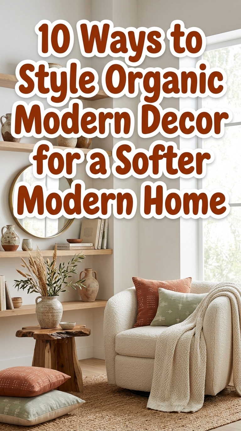10 Ways to Style Organic Modern Decor for a Softer Modern Home