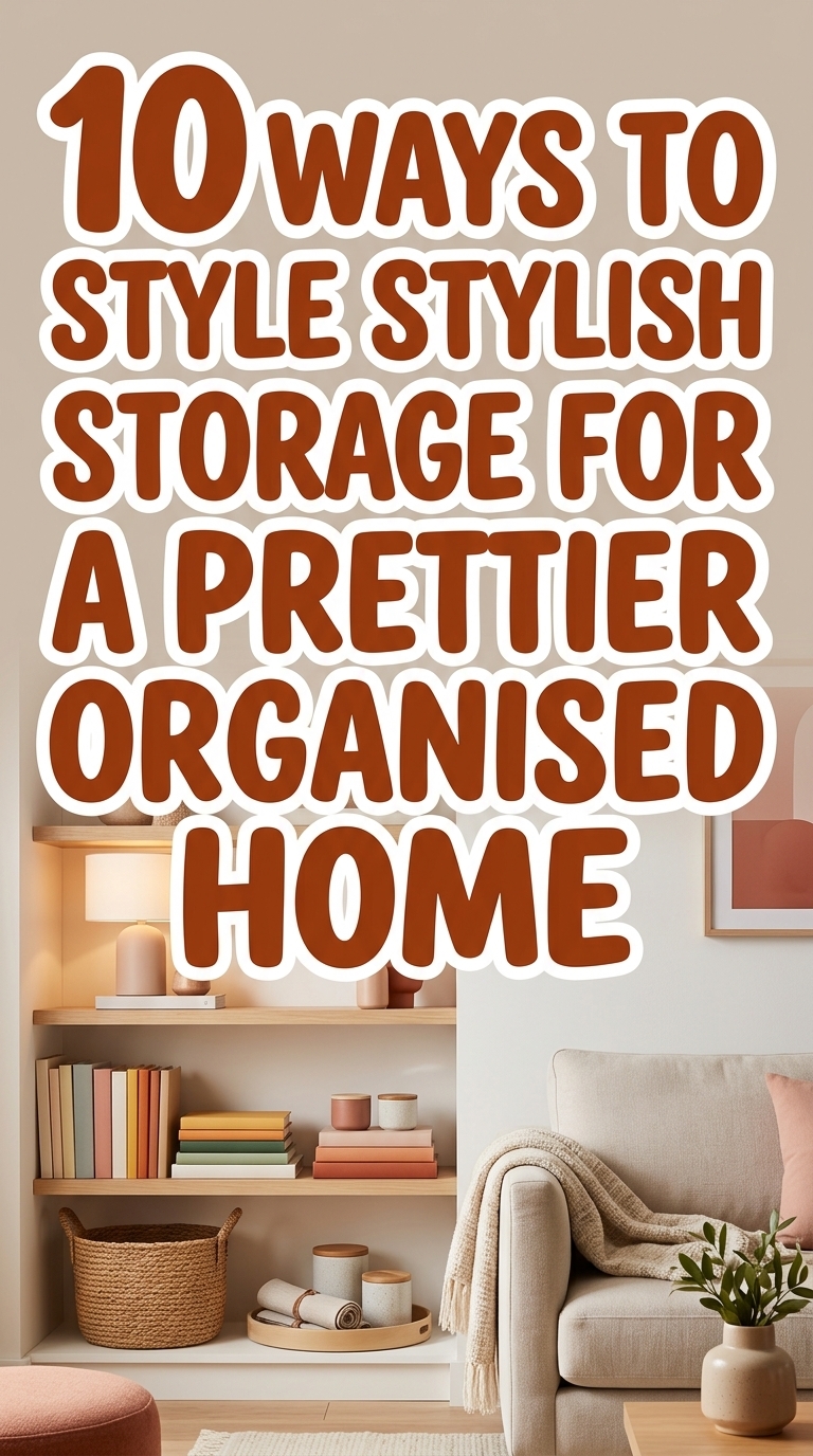 10 Ways to Style Stylish Storage for a Prettier Organised Home