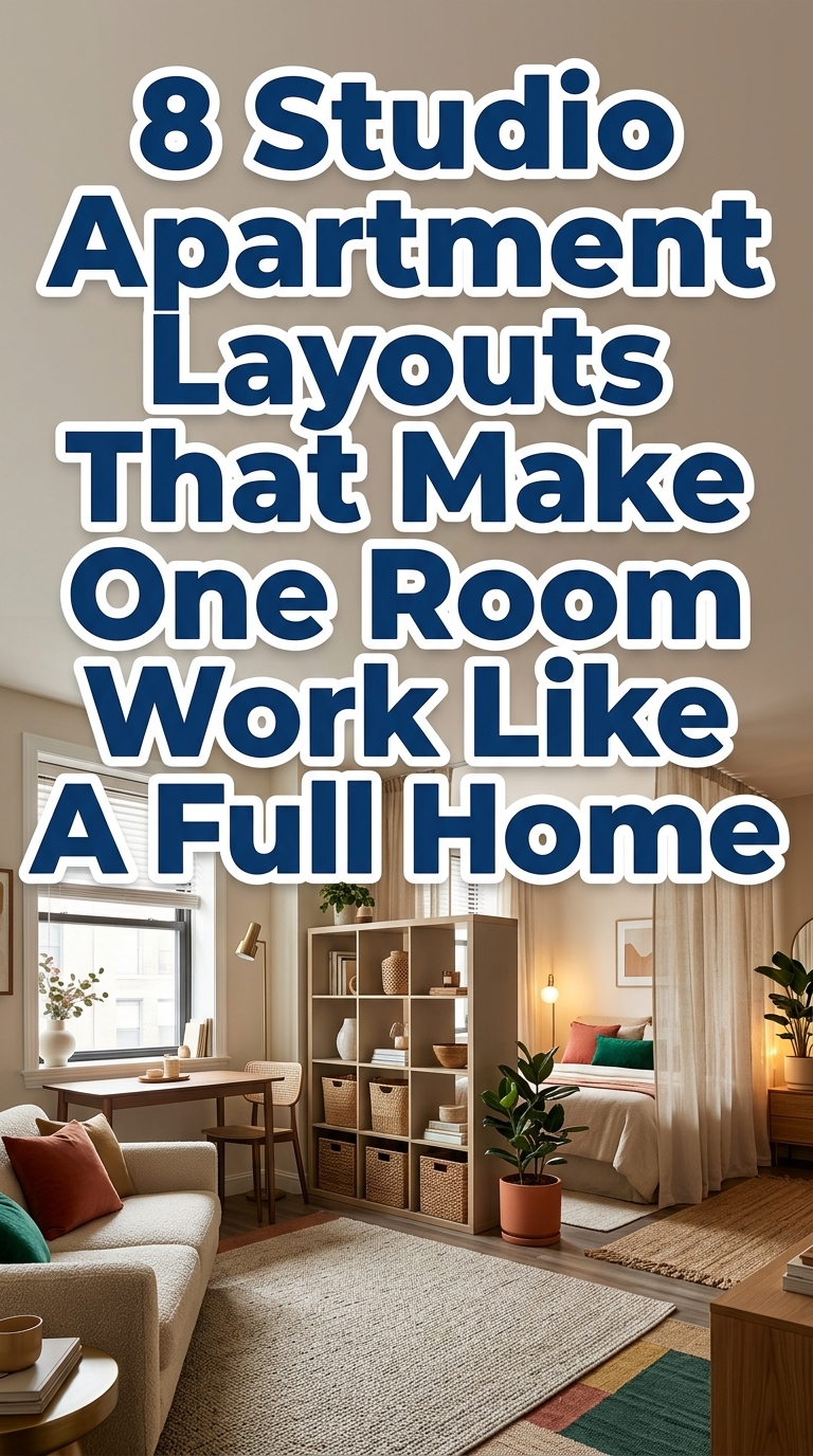 8 Studio Apartment Layouts That Make One Room Work Like A Full Home