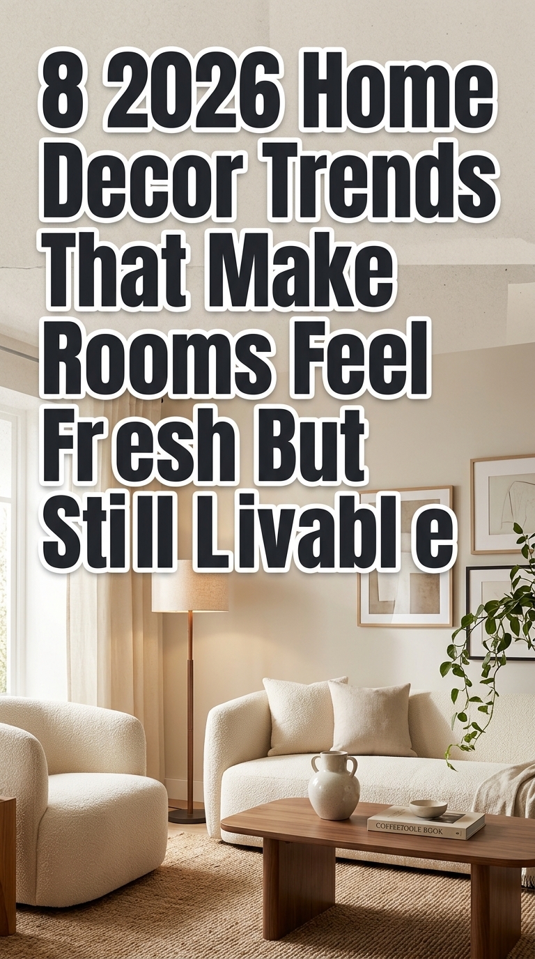 8 2026 Home Decor Trends That Make Rooms Feel Fresh But Still Livable