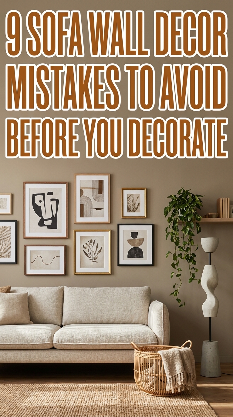 9 Sofa Wall Decor Mistakes to Avoid Before You Decorate