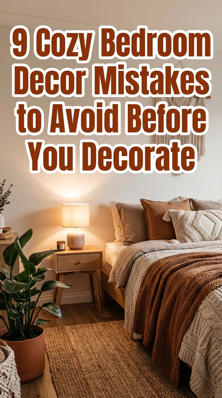9 Cozy Bedroom Decor Mistakes to Avoid Before You Decorate