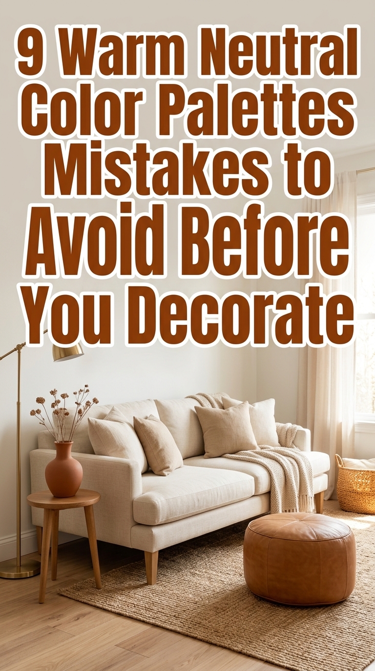 9 Warm Neutral Color Palettes Mistakes to Avoid Before You Decorate