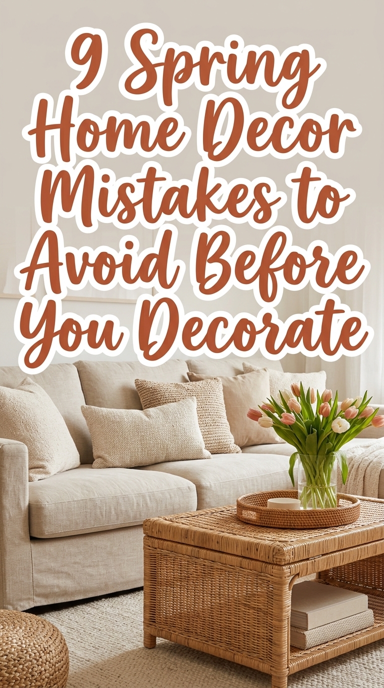 9 Spring Home Decor Mistakes to Avoid Before You Decorate