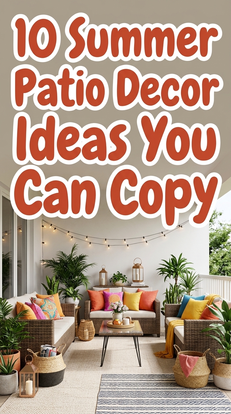 10 Summer Patio Decor Ideas You Can Copy