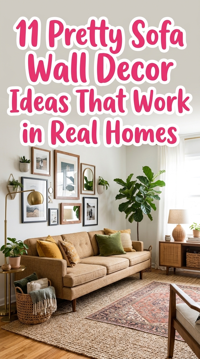 11 Pretty Sofa Wall Decor Ideas That Work in Real Homes