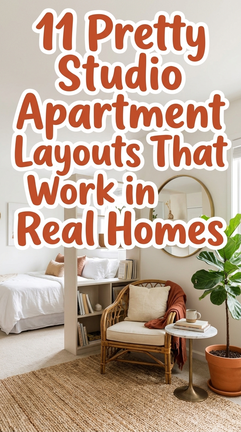 11 Pretty Studio Apartment Layouts That Work in Real Homes