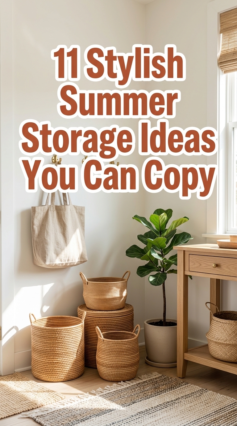 11 Stylish Summer Storage Ideas You Can Copy