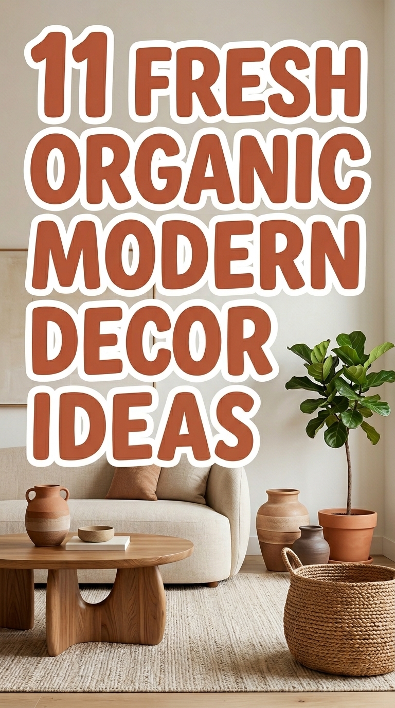 11 Fresh Organic Modern Decor Ideas