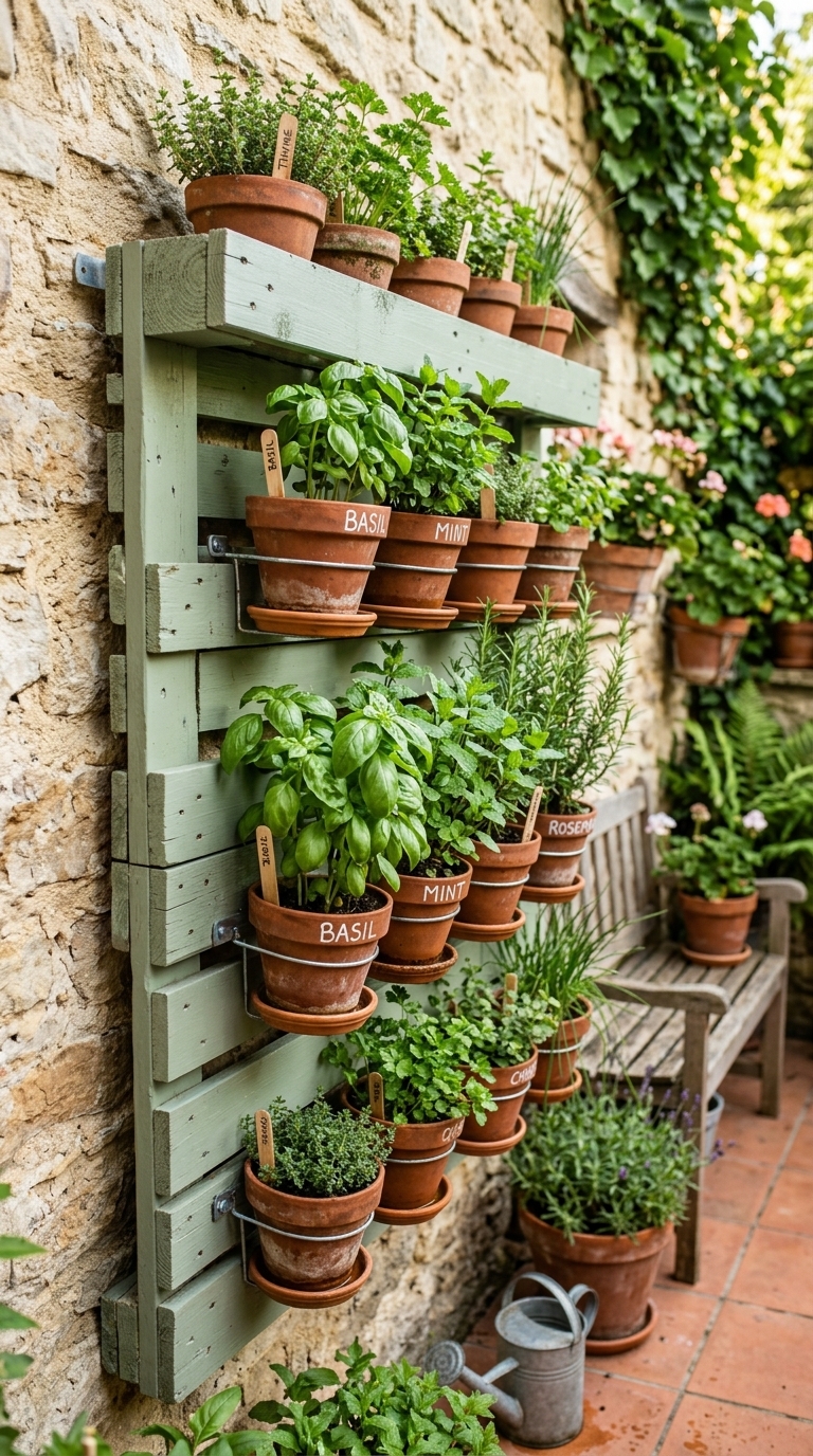 2. Go Green Upwards with a Space-Saving Vertical Garden