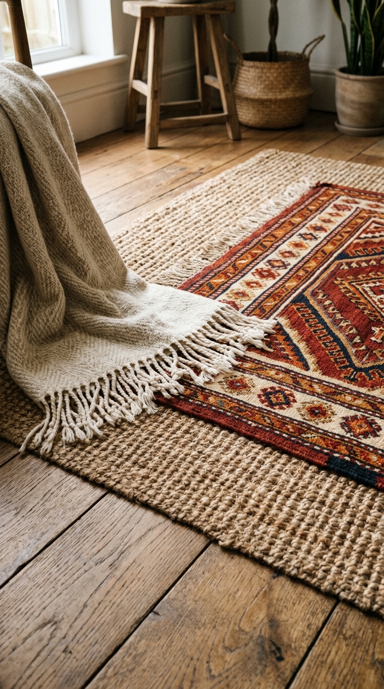 2. Incorporate Handwoven Textiles & Rugs