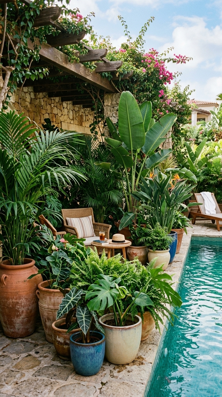 4. Integrate Lush Tropical Greenery