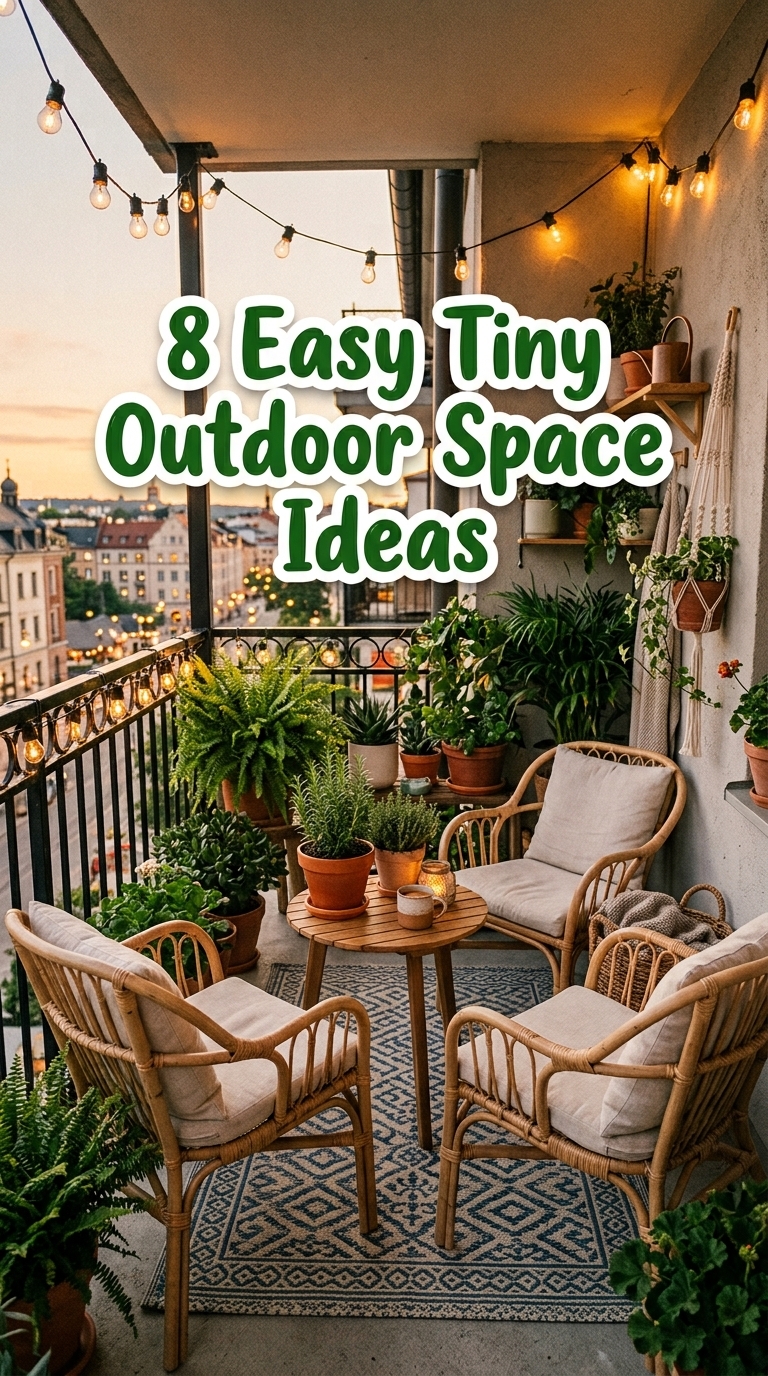 8 Easy Tiny Outdoor Space Ideas