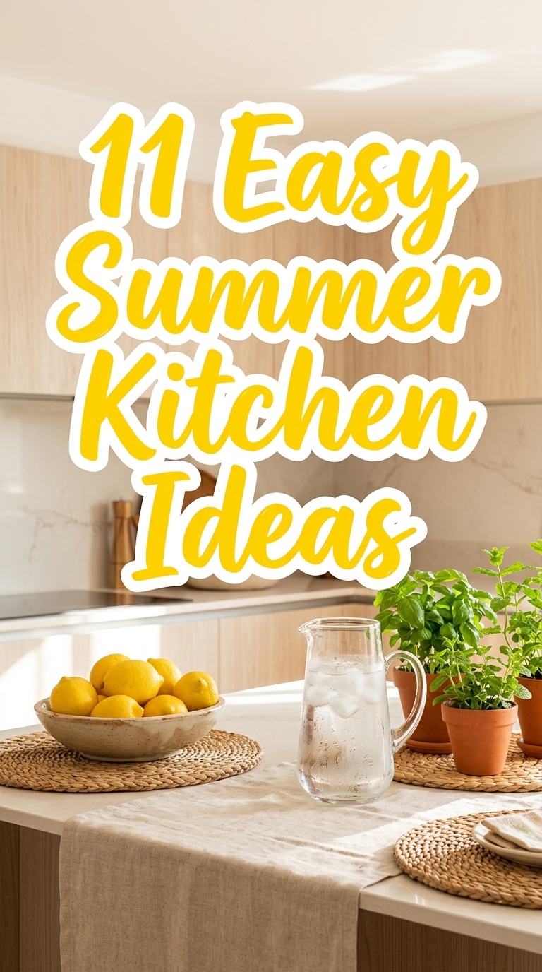 11 Easy Summer Kitchen Ideas