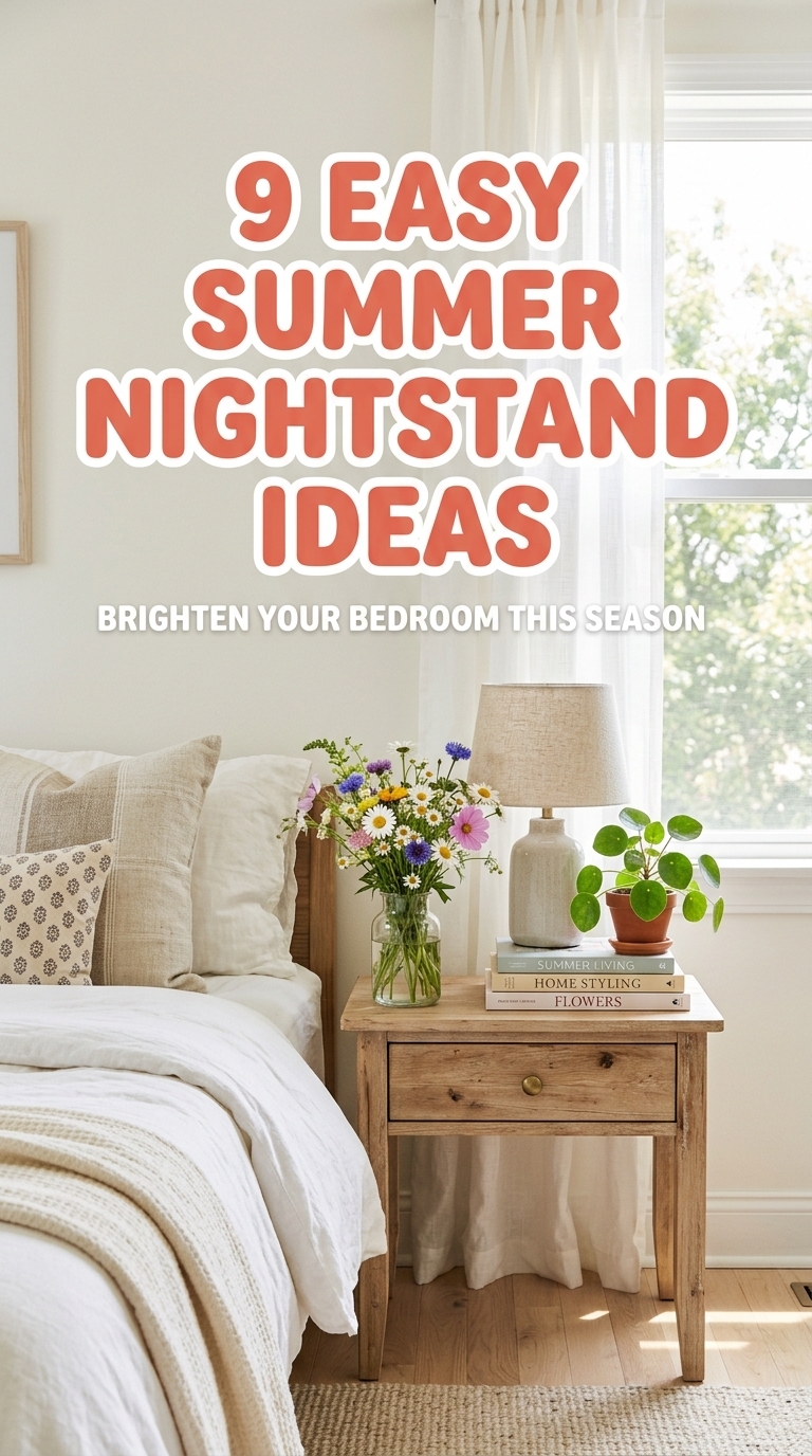 9 Easy Summer Nightstand Ideas