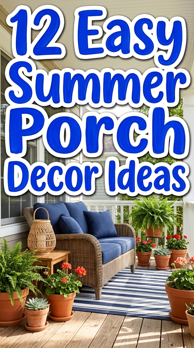 12 Easy Summer Porch Decor Ideas
