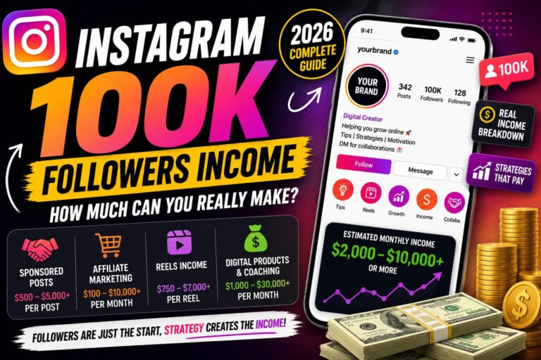 instagram 100k followers income