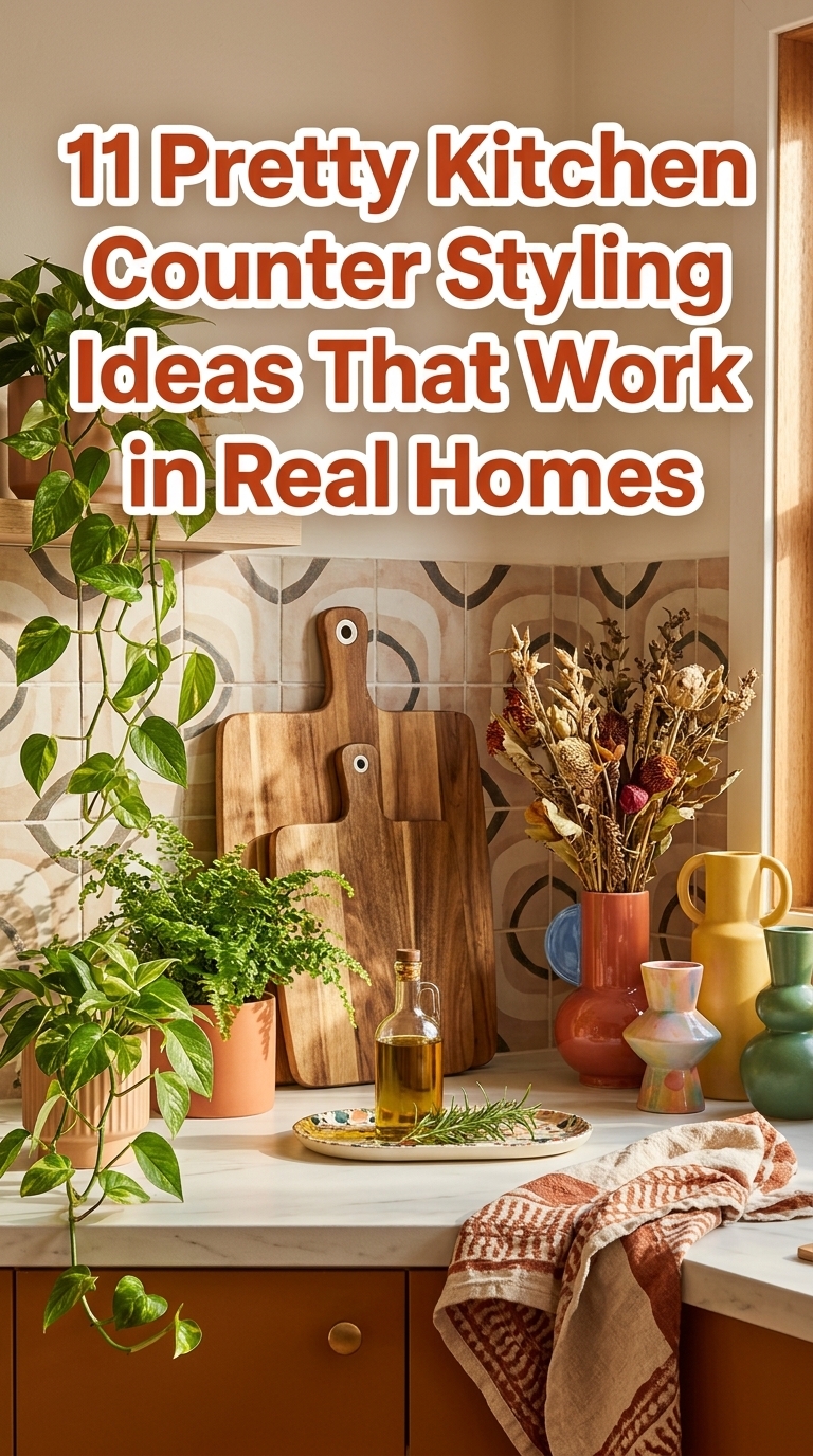 11 Pretty Kitchen Counter Styling Ideas That Work in Real Homes