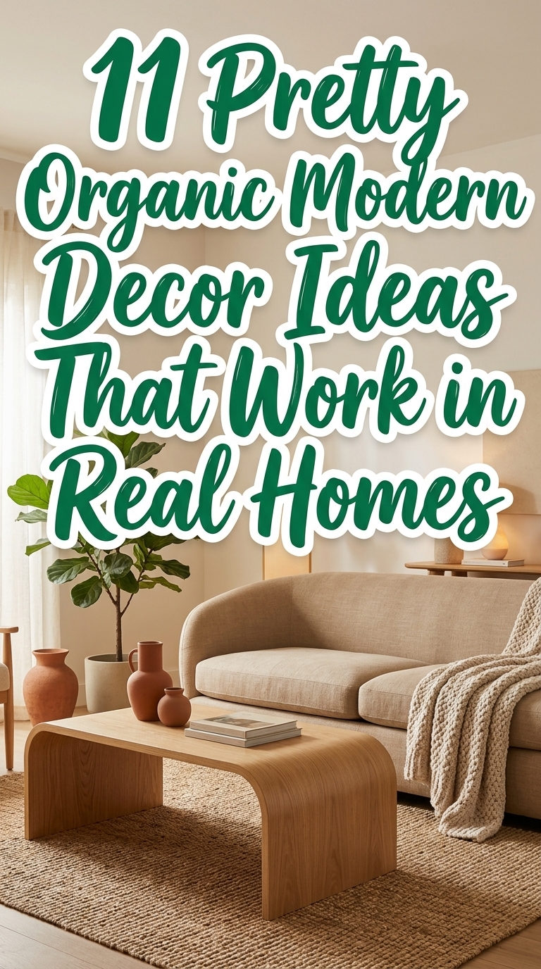 11 Pretty Organic Modern Decor Ideas That Work in Real Homes