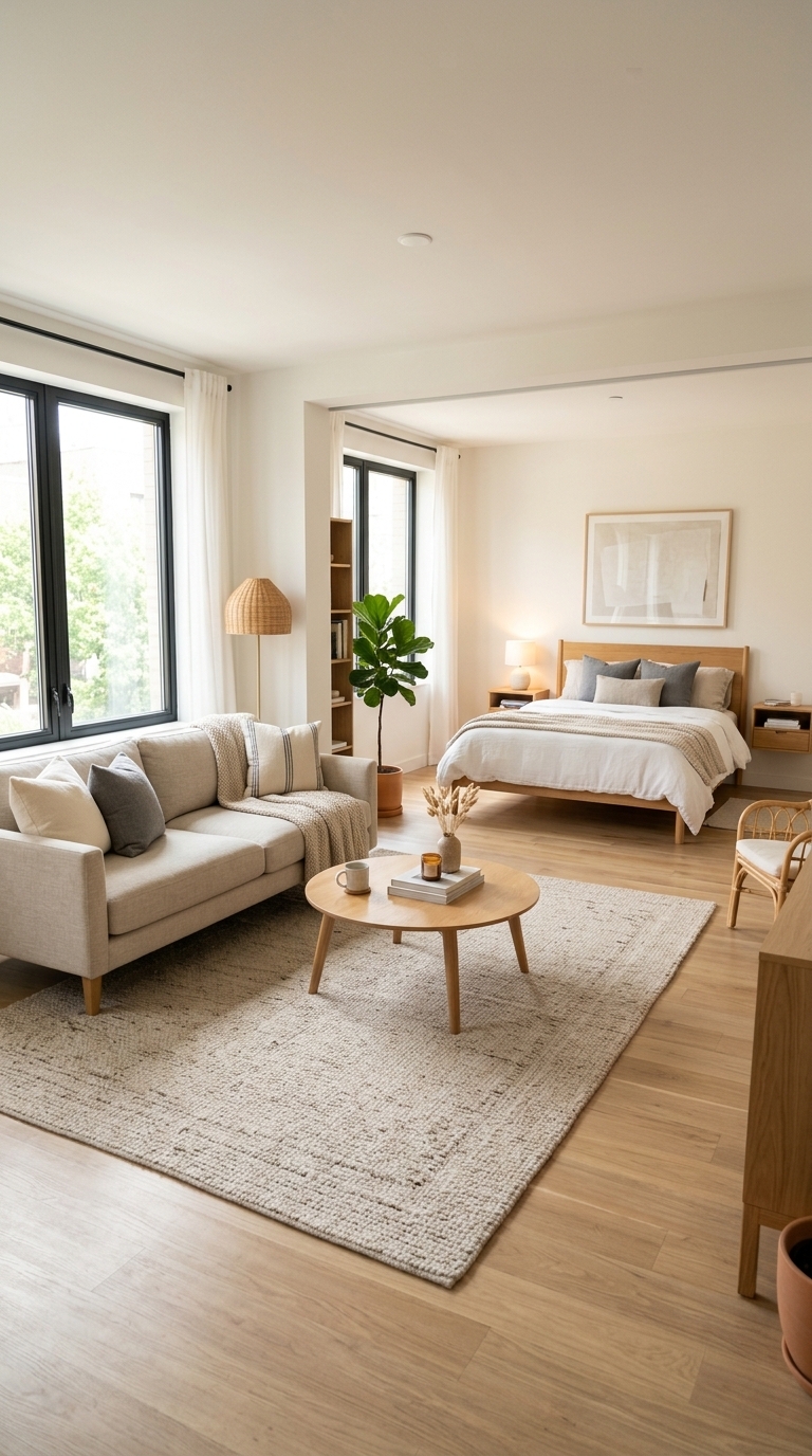 1. Define Your Zones with Clever Rug Placement