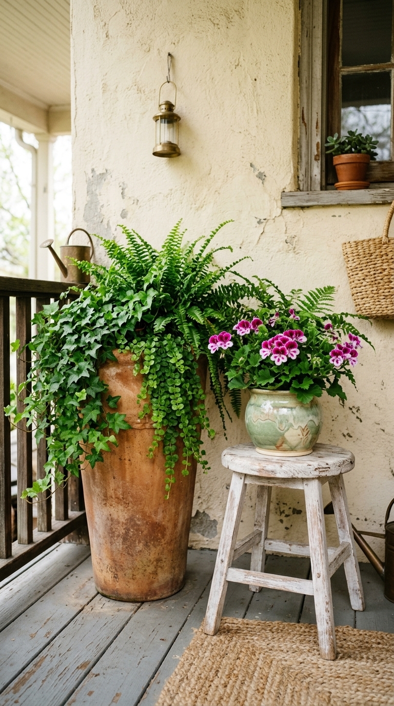 1. Elevate with a Statement Planter & Greenery