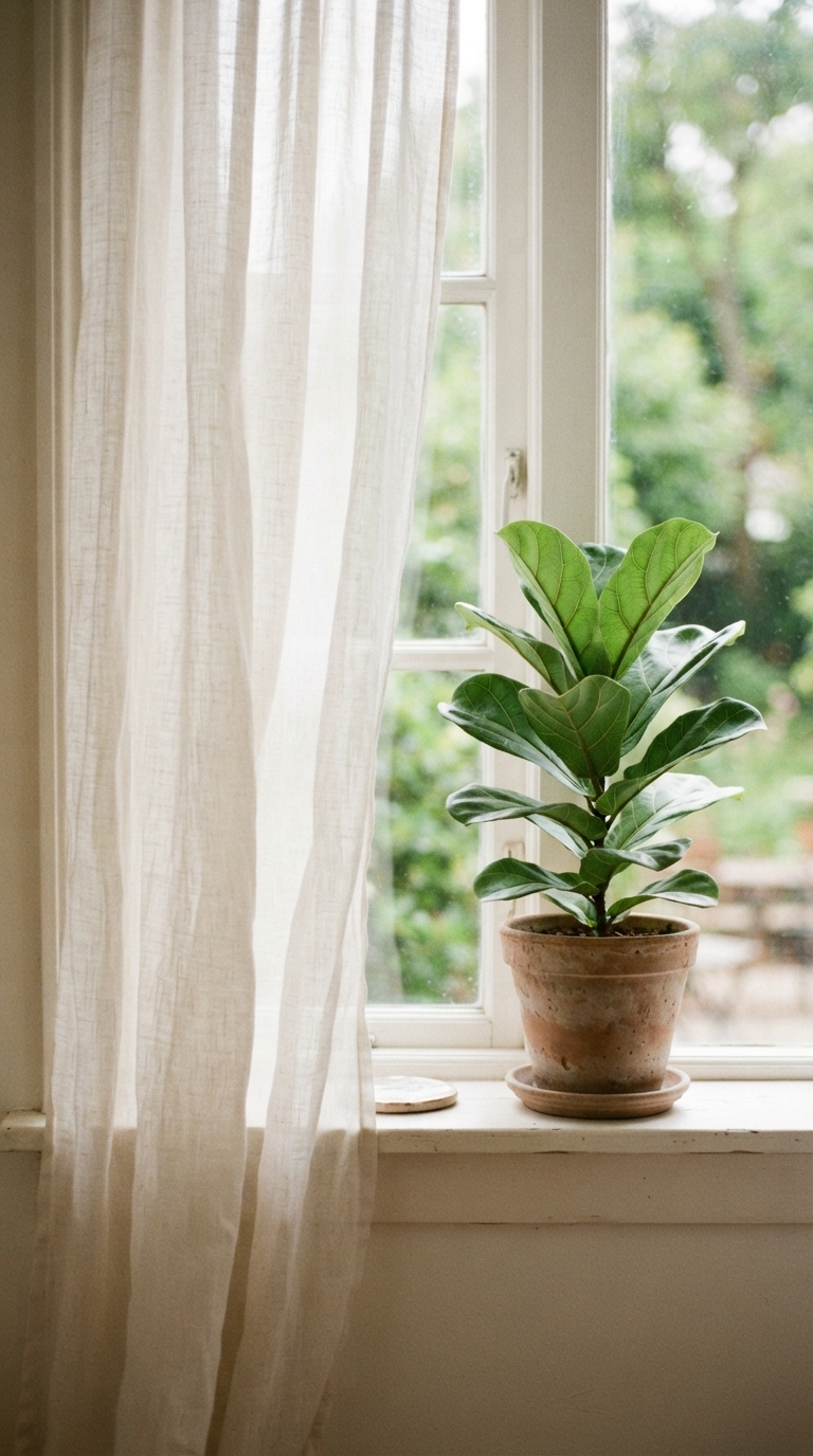 1. Embrace Sheer Linen for Breezy Windows