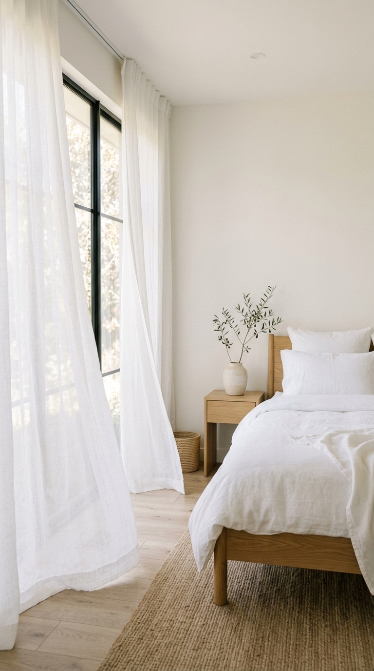 1. Sheer White Linen for an Ethereal Glow