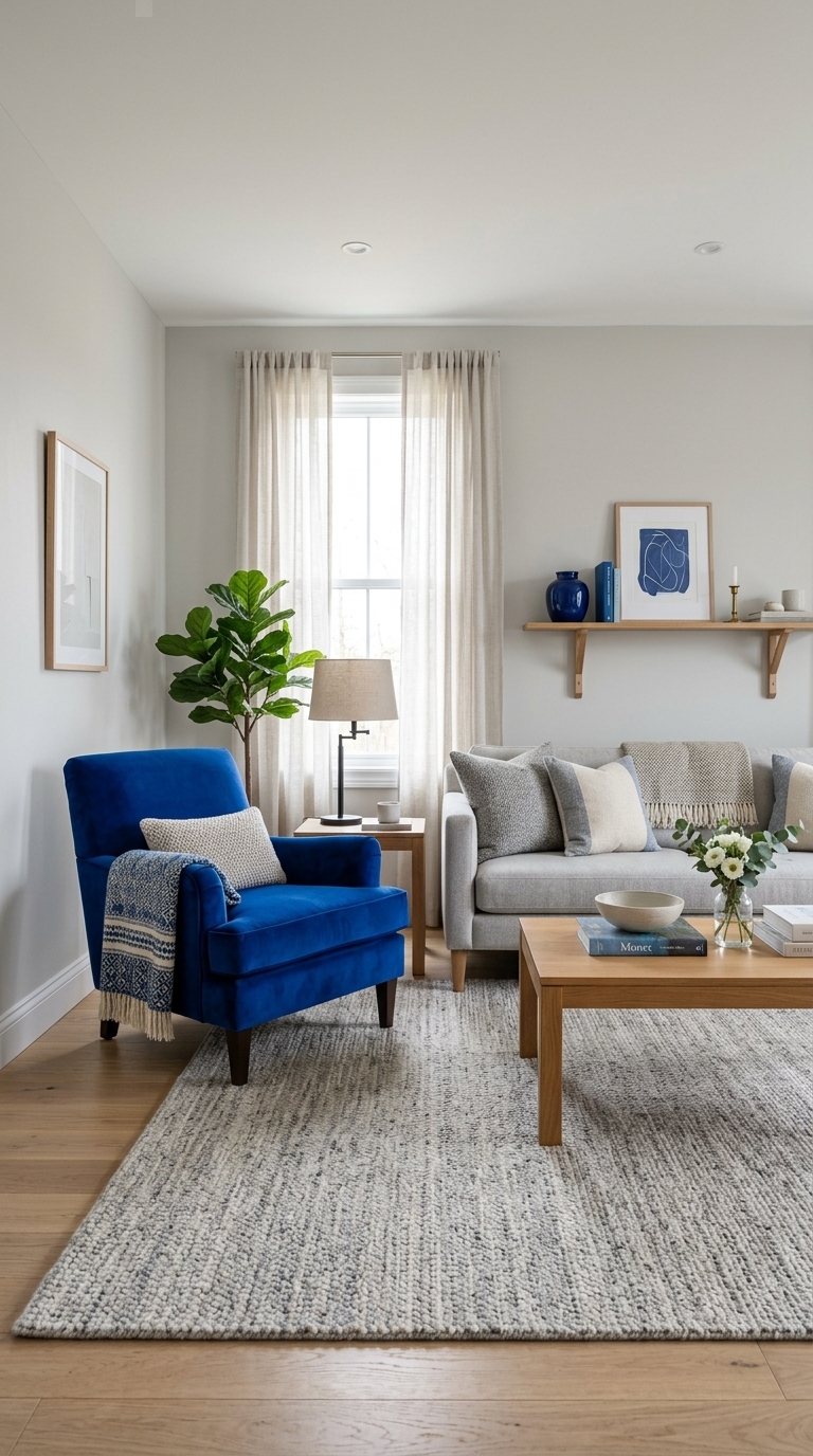10. Spotlight Your Space with Blue Accent Furniture