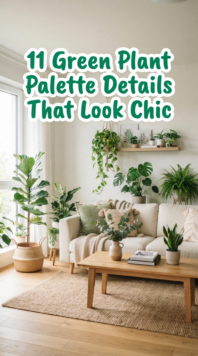 11 Green Plant Palette Details That Look Chic