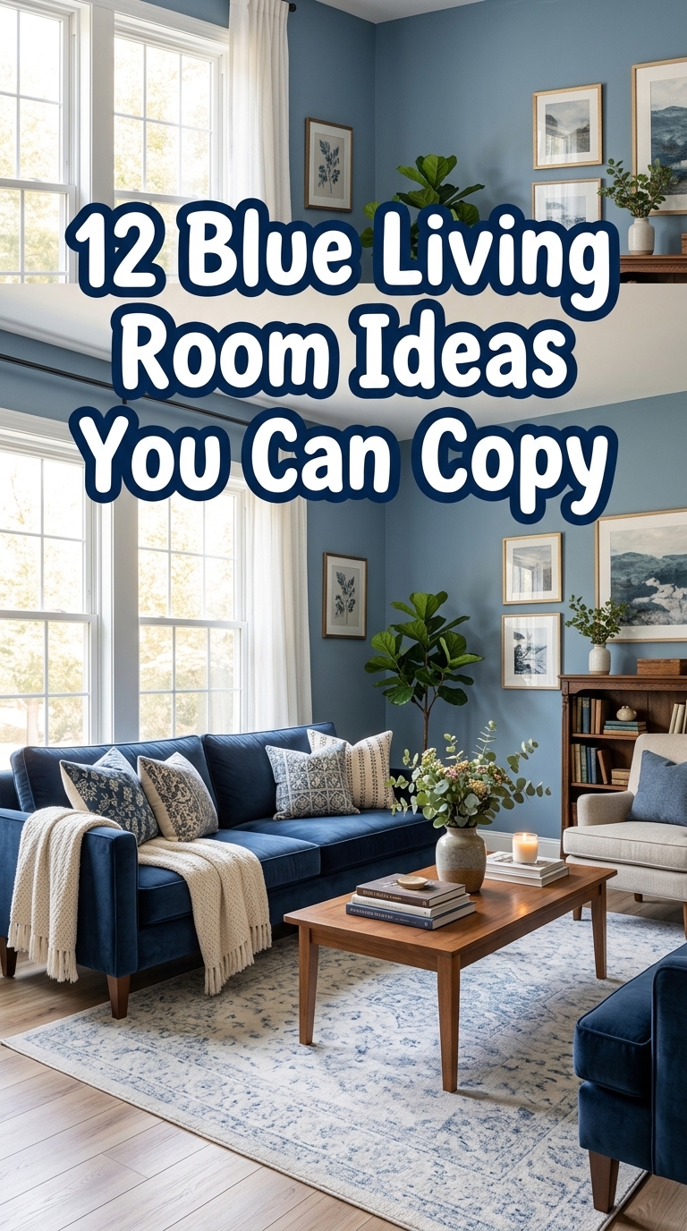 12 Blue Living Room Ideas You Can Copy