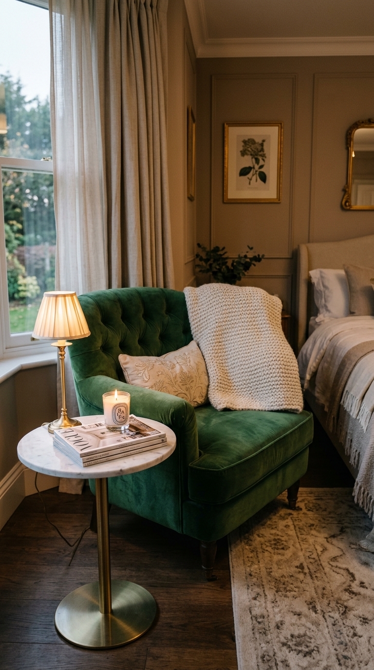 2. Add Instant Glamour with a Marble Side Table