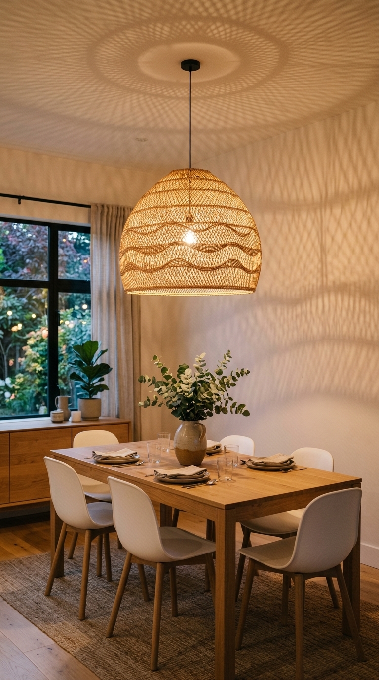 2. Illuminate Your Space with Rattan Pendant Lights