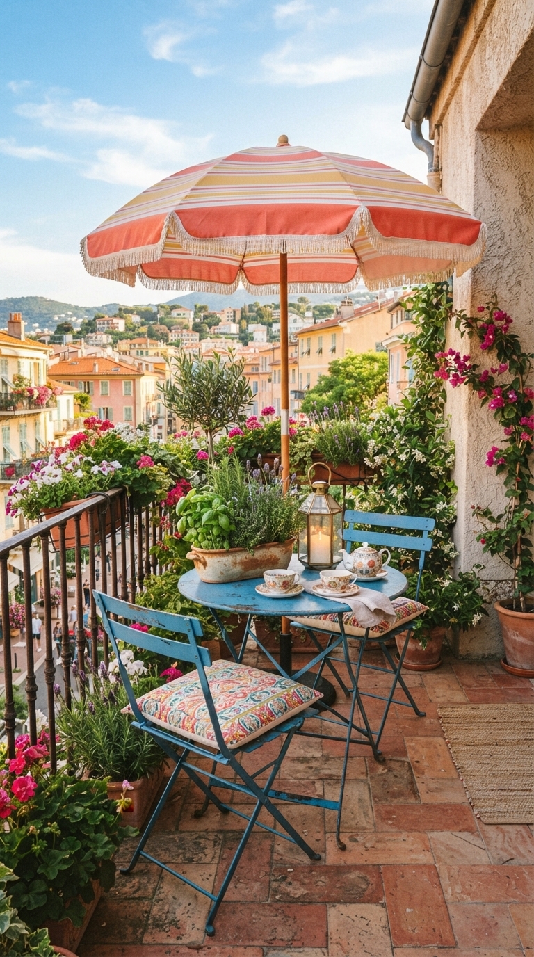 3. Create a Cozy Nook with a Market Umbrella
