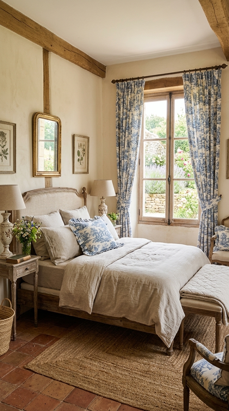 3. Layer with Linen and Toile Fabrics