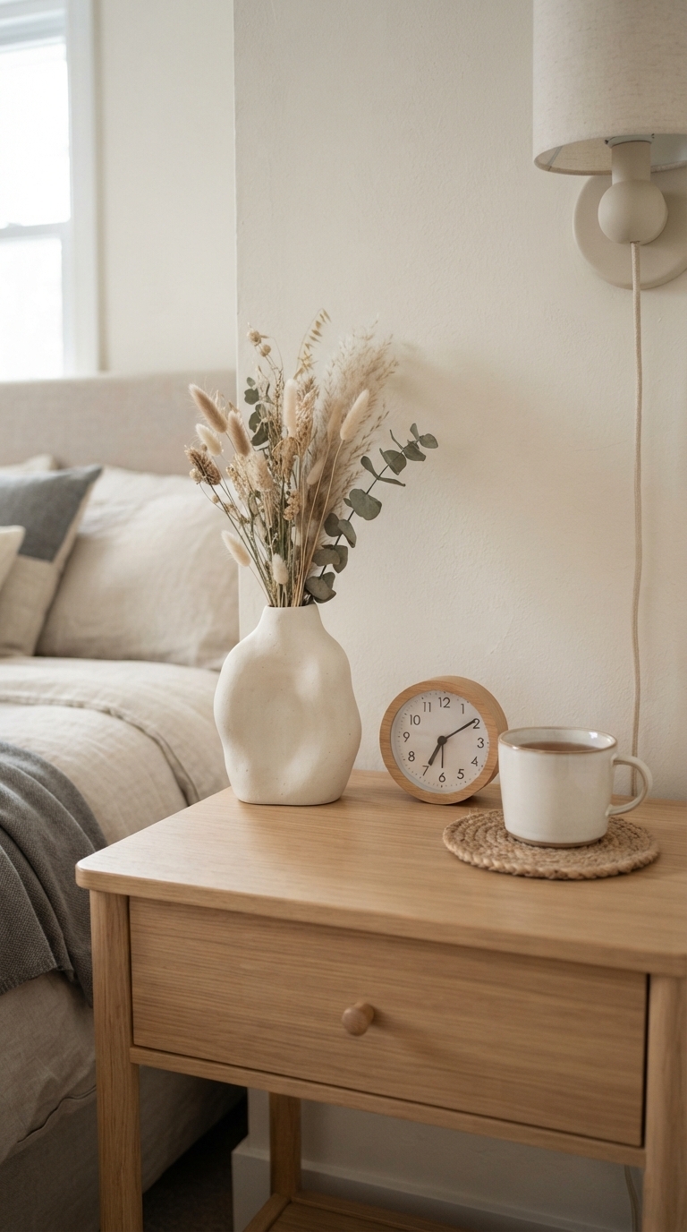 3. Thoughtful Bedside Styling