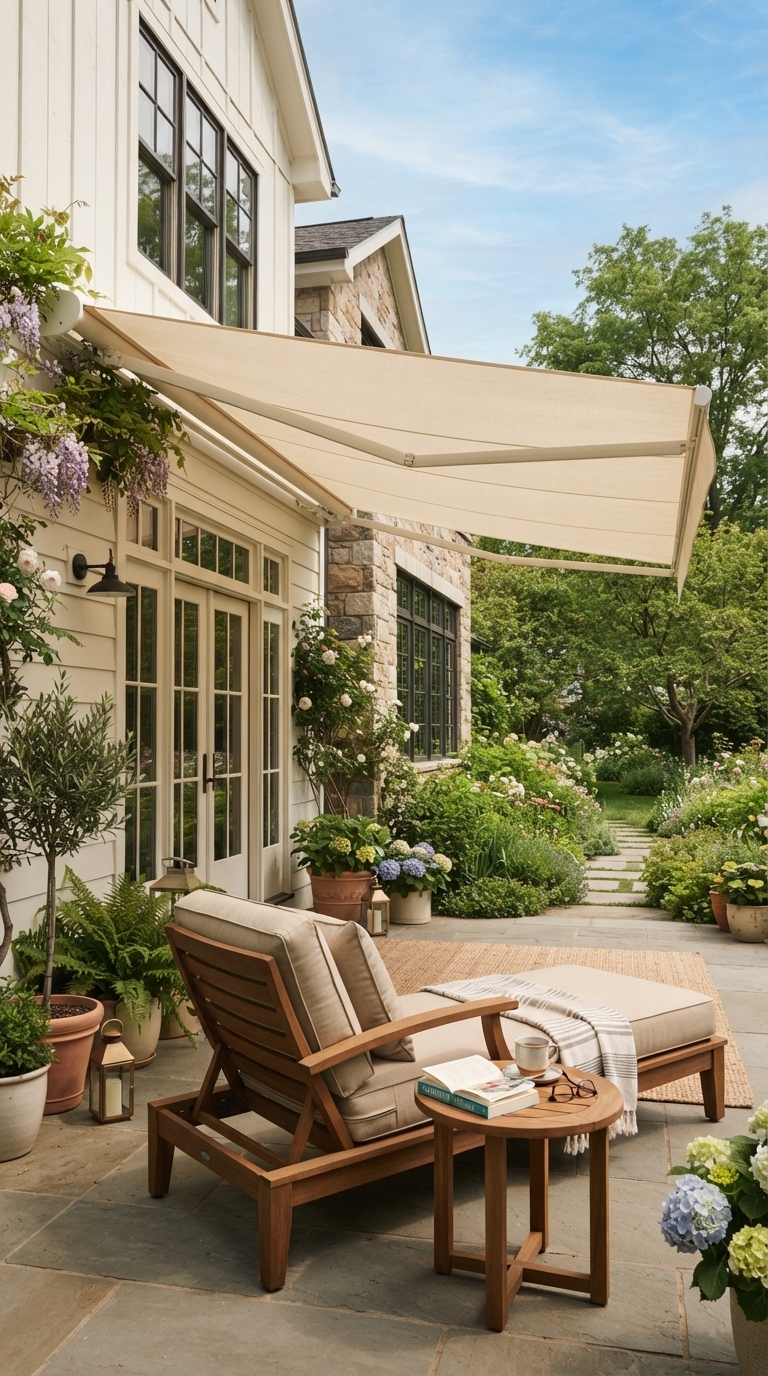4. Install a Retractable Awning for Flexi-Shade