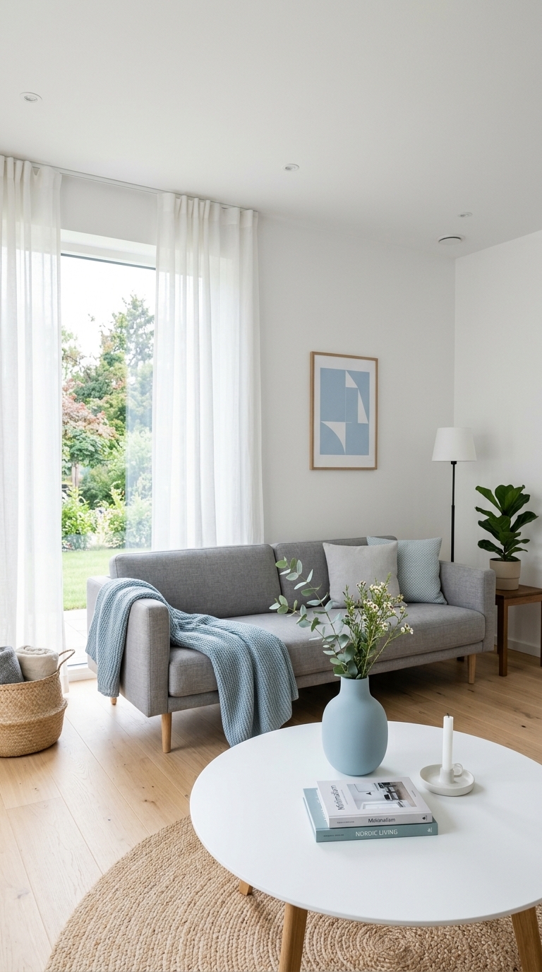 5. Achieve Modern Minimalist Blue with Clean Lines