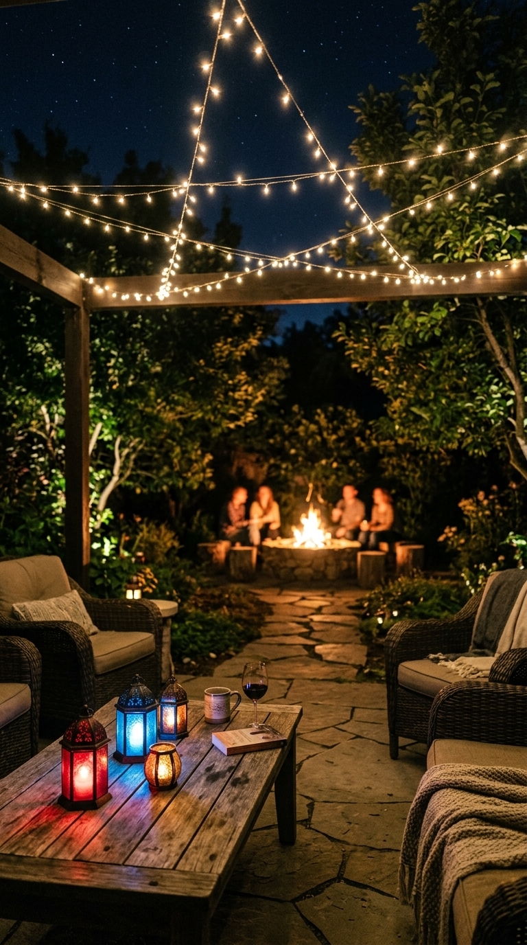 5. Illuminated Starry Night Decor