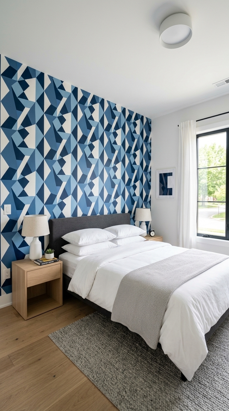 6. Geometric Blue Pattern Play
